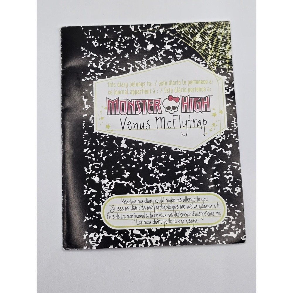 Monster High Doll Venus McFlytrap Replacement Diary‎ Journal Authentic 2011